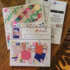 3 Scrapbook paper pads